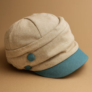 Casquette Marone Femme Lin Coton Beige