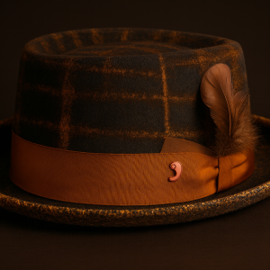 Chapeau Pork-Pie Alfonso D'Este Marron