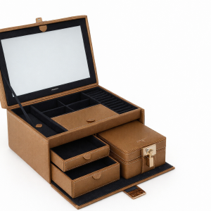 Grande Boîte à Bijoux – Le Tanneur – Cuir Recyclé