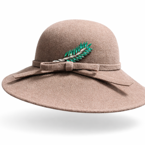 Capeline – Feutre – Taupe – Marone