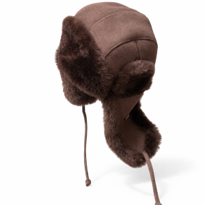 Chapka en peau retournée – Marron – Marone