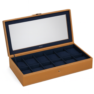 Coffret 12 Montres – Le Tanneur – Cuir Recyclé – Vitré