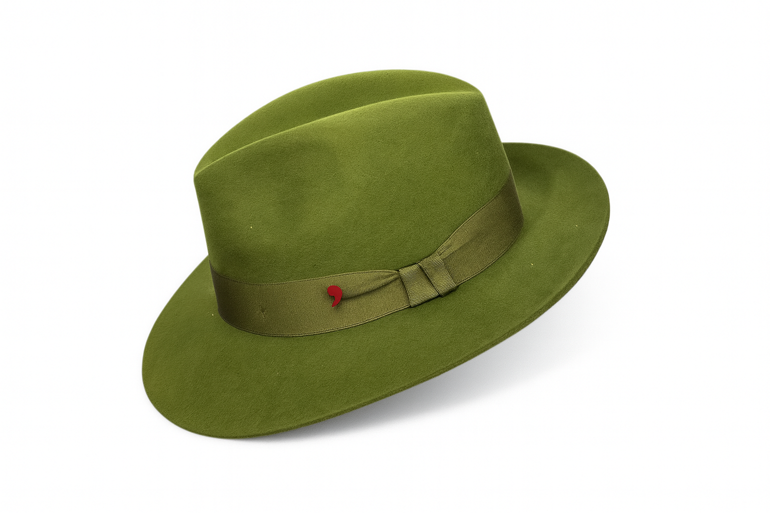 Chapeau Fedora – Alfonso D'Este – Feutre – Vert Bouteille