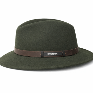 Stetson – Chapeau Traveller – Laine – Vert bouteille
